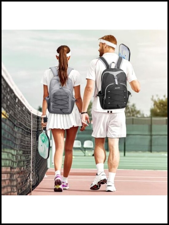 Pickleball Backpack for Women Men, Fits 2-4 Paddles, Lightweight Sports Daypack
